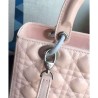 Knockoff Dior Lady Dior Medium Patent Leather Handbag Pink