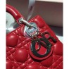 Designer Dior Lady Dior Bag Red