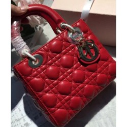 Designer Dior Lady Dior Bag Red