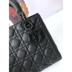 Top Quality Christian Dior Lady Dior Ultra-Matte Bag Black