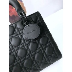 Top Quality Christian Dior Lady Dior Ultra-Matte Bag Black