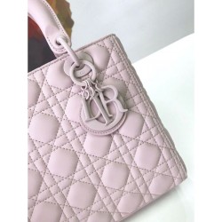 Perfect Christian Dior Lady Dior Ultra-Matte Bag Pink