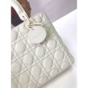Best Christian Dior Lady Dior Ultra-Matte Bag White
