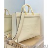 Replica Fendi Sunshine Medium Leather Shopper 8BH386 Cream