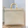 Replica Fendi Sunshine Medium Leather Shopper 8BH386 Cream