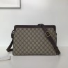 Wholesale GG Supreme Medium Shoulder Bag 523354 Brown