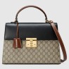 Best Gucci Padlock GG Supreme Top Handle Bags 432674 KLQJG 9785