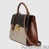 Best Gucci Padlock GG Supreme Top Handle Bags 432674 KLQJG 9785