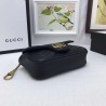 1:1 Mirror GG Marmont matelasse Leather Super Mini Bag 476433 Black