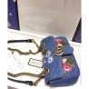 AAA+ GG Marmont Denim Mini Bag 446744 Blue