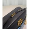 Perfect GG Marmont Ghost Shoulder Bag 443499 Black