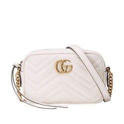 High Quality GG Marmont Matelasse Mini Bag 448065 White