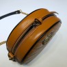 Cheap GG Marmont Mini Round Shoulder Bag 550154 Orange