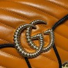 Luxury GG Marmont Small Shoulder Bag 443497 Orange