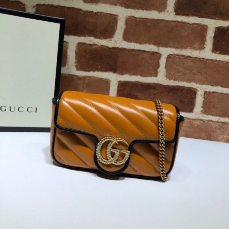 Perfect GG Marmont Super Mini Bag 574969 Orange