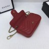 Replicas GG Marmont matelasse Leather Super Mini Bag 476433 Red