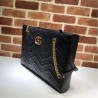 AAA+ GG Marmont Matelassé Medium Tote 524578 Black