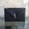 Copy Saint Laurent Monogram Large Kate Chain Shoulder Bag Black Y231220