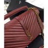 Top Quality YSL Classic Large Monogram Saint Lauren College Bag Red