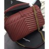 Top Quality YSL Classic Large Monogram Saint Lauren College Bag Red