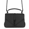 High YSL Classic Medium Monogram Saint Laurent College Bag Black