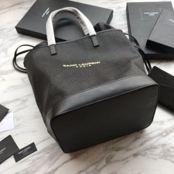 Copy YSL Saint Lauren Shopping Tote Bags Black