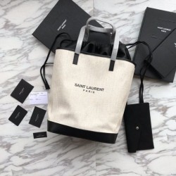 Knockoff YSL Saint Lauren Shopping Tote Bags Whte