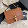 Replica YSL Saint Laurent Carre Satchel Monogram Bag Brown