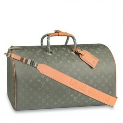 1:1 Mirror Keepall Bandouliere 50 Monogram Titanium M43886