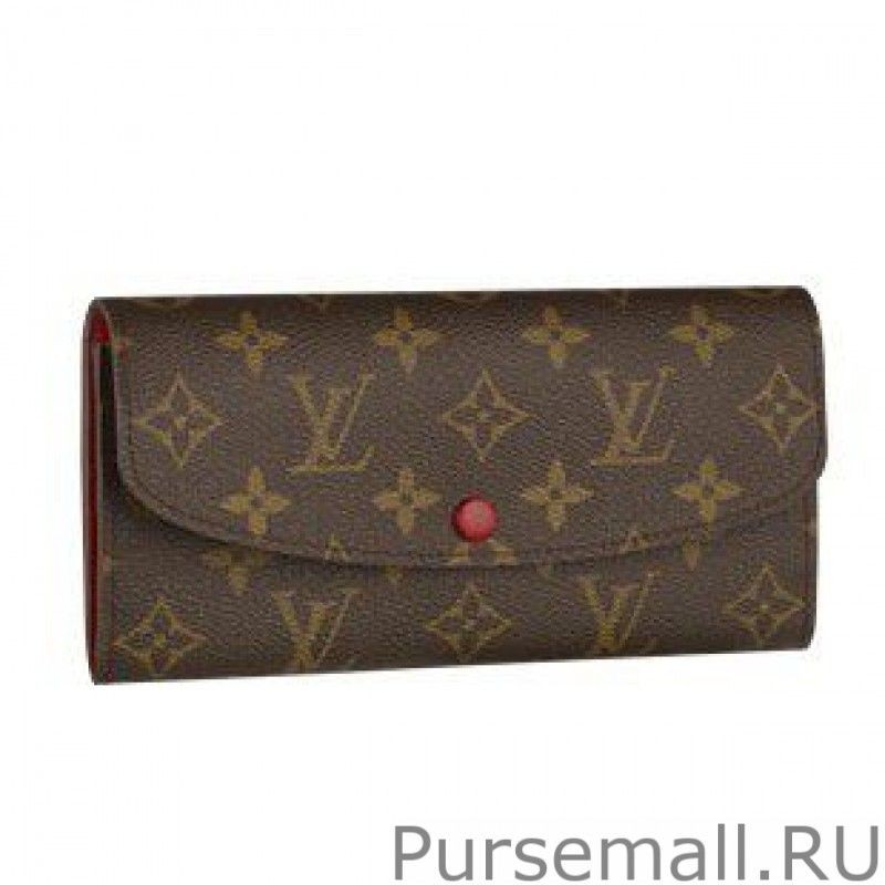 Designer Emilie Wallet Monogram Canvas M60136 Red