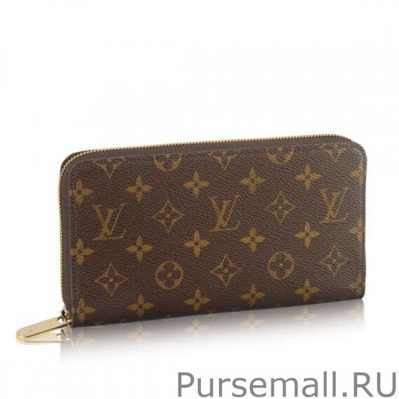 Knockoff Monogram Canvas Wallet Zippy Organizer M60002