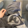 Designer Classic Cashmere Scarf Dark Gray