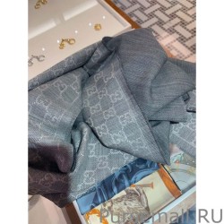 High Quality classic double-faced cashmere men scarf Gray
