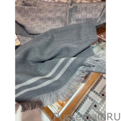 High Quality classic double-faced cashmere men scarf Gray