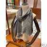 High Quality classic double-faced cashmere men scarf Gray