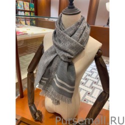 High Quality classic double-faced cashmere men scarf Gray