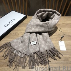 Replicas classic double-faced cashmere scarf Gray