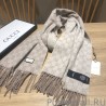 Replicas classic double-faced cashmere scarf Gray