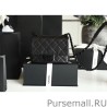 Luxury All Color Grained Calfskin Flap Bag AS1784 Black