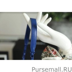 Perfect All Color Grained Calfskin Flap Bag AS1784 Blue