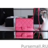 Top All Color Grained Calfskin Flap Bag AS1784 Rose