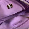 Top Quality Backpack in Grained Calfskin AS3108 Purple