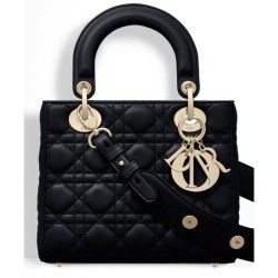 Designer Dior Lady Dior Bag Black