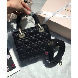 Designer Dior Lady Dior Bag Black