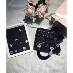 Designer Dior Lady Dior Bag Black