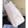 Wholesale Dior Lady Dior Medium Patent Leather Handbag Pink