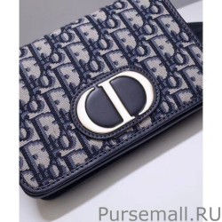 High Christian Dior 30 Montaigne 2-In-1 Pouch Dark Blue