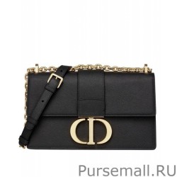 Knockoff Christian Dior 30 Montaigne Chain Bag Black