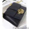 Knockoff Christian Dior 30 Montaigne Chain Bag Black