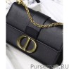Knockoff Christian Dior 30 Montaigne Chain Bag Black